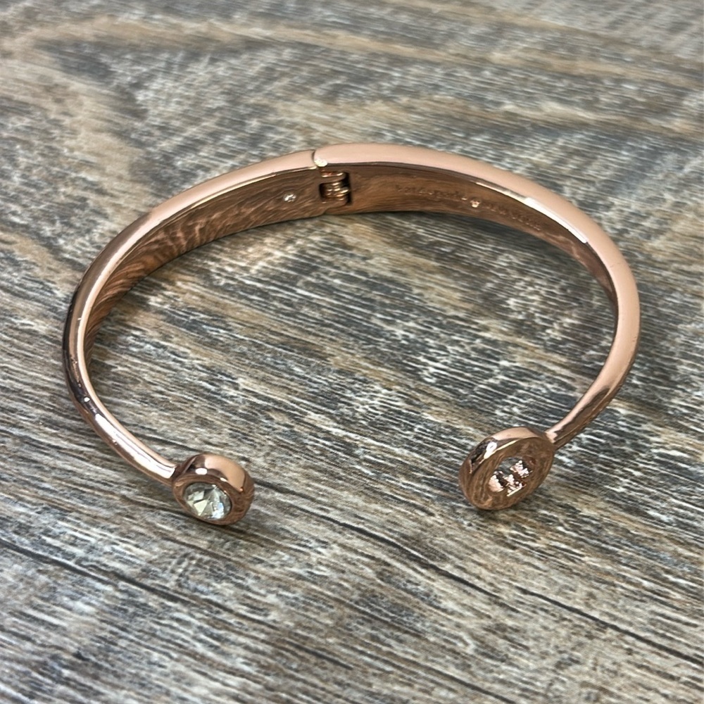 Kate Spade New York SPOT THE SPADE Rose Gold Hinged Bracelet